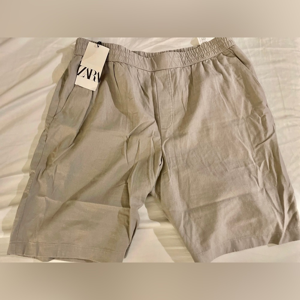 ZARA NWT LYOCELL BLEND SHORTS Size L
